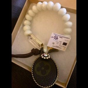 Louis Vuitton leather charm bracelet